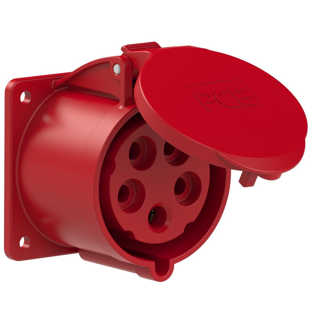 Силова розетка вбудована PCE 3P+N+E IP44 32A 400V (325-6f7)