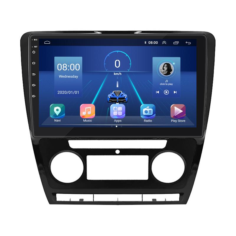 Автомагнітола штатна Lesko Top для Skoda Octavia II A5 2004-2009 р. 4G/Wi-Fi/GPS 6/128 GB 10" (8513-45648)