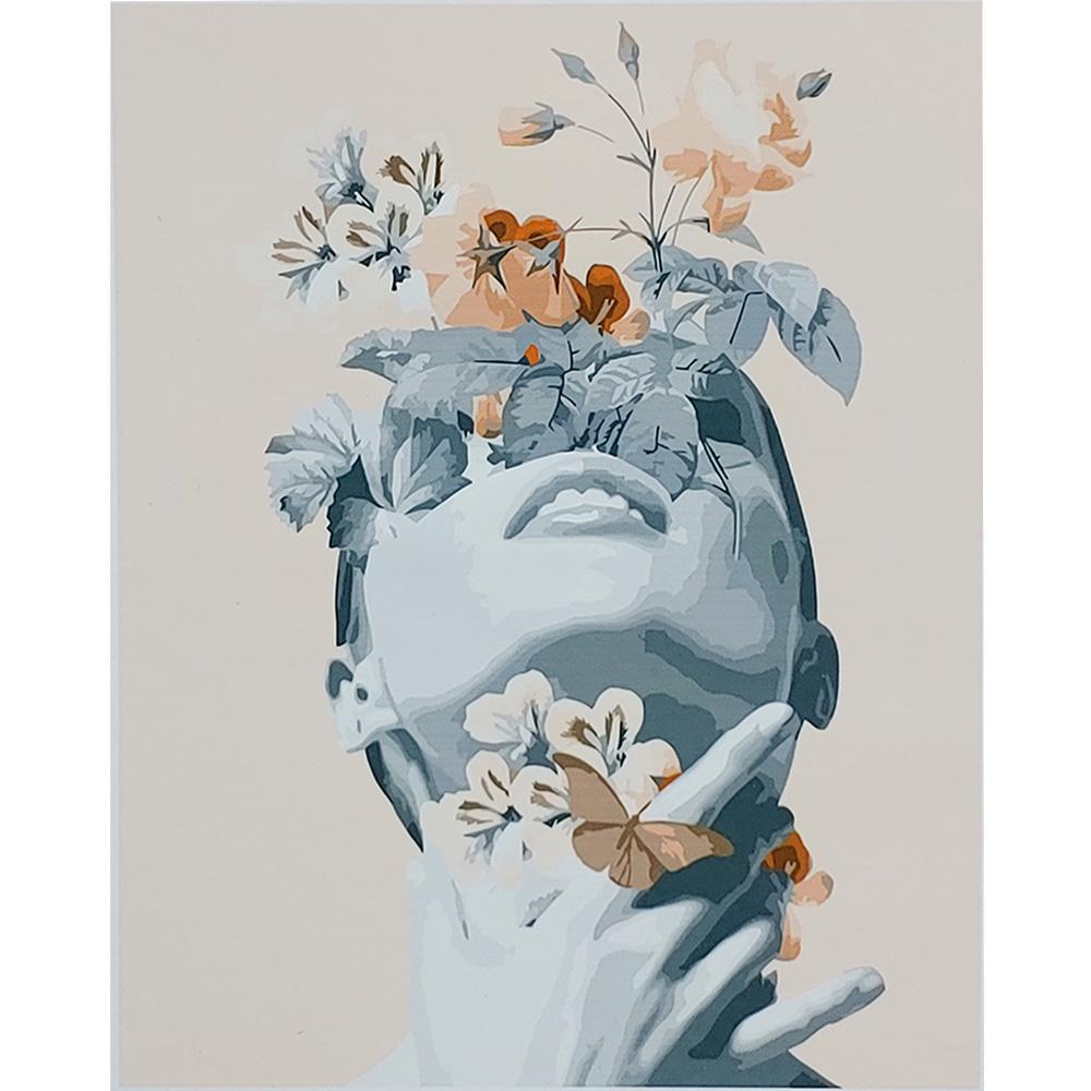 Картина по номерам Strateg Премиум Цветы на глазах 40x50 см (SY6841)