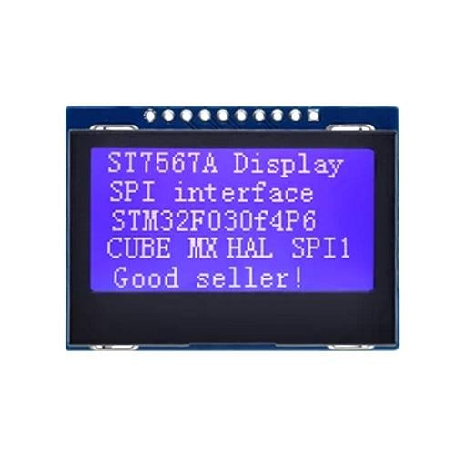 Дисплей COG 128x64 SPI драйвер ST7567A Бело-синий (25793185)