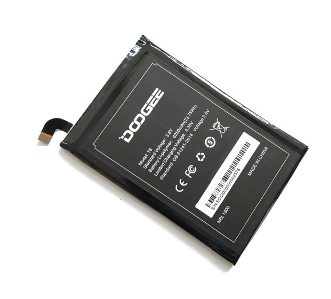 Акумулятор для телефону Doogee T6 6250 mah (1006278491)