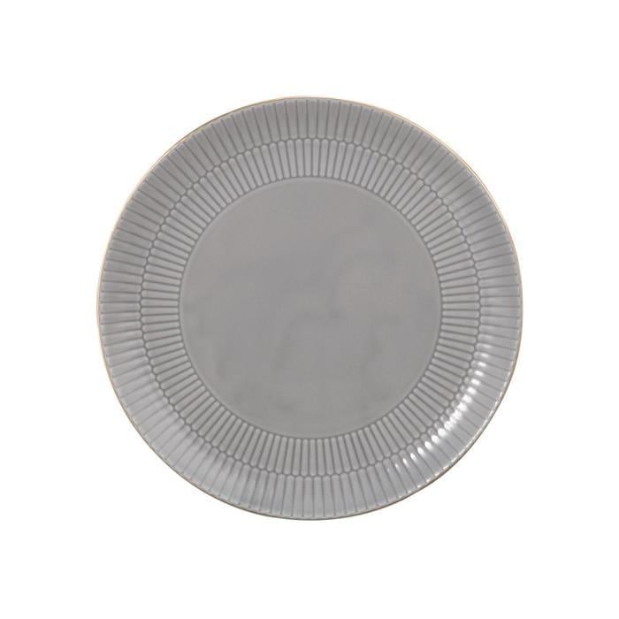 Тарілка обідня Seltmann Weiden Amina Silbergrau 27,5 см Сірий із золотистим обідком Тарілка обідня Seltmann Weiden Amina Silbergrau 27,5 см Сірий із золотистим обідком