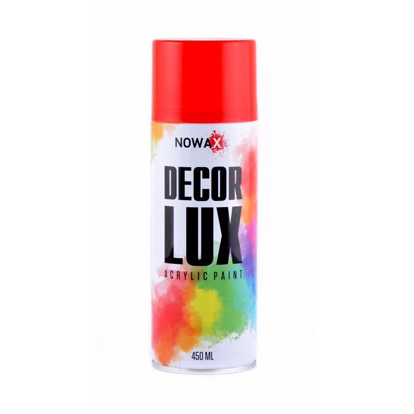 Краска акриловая NOWAX Decor Lux глянцевая 450мл Red (3001)