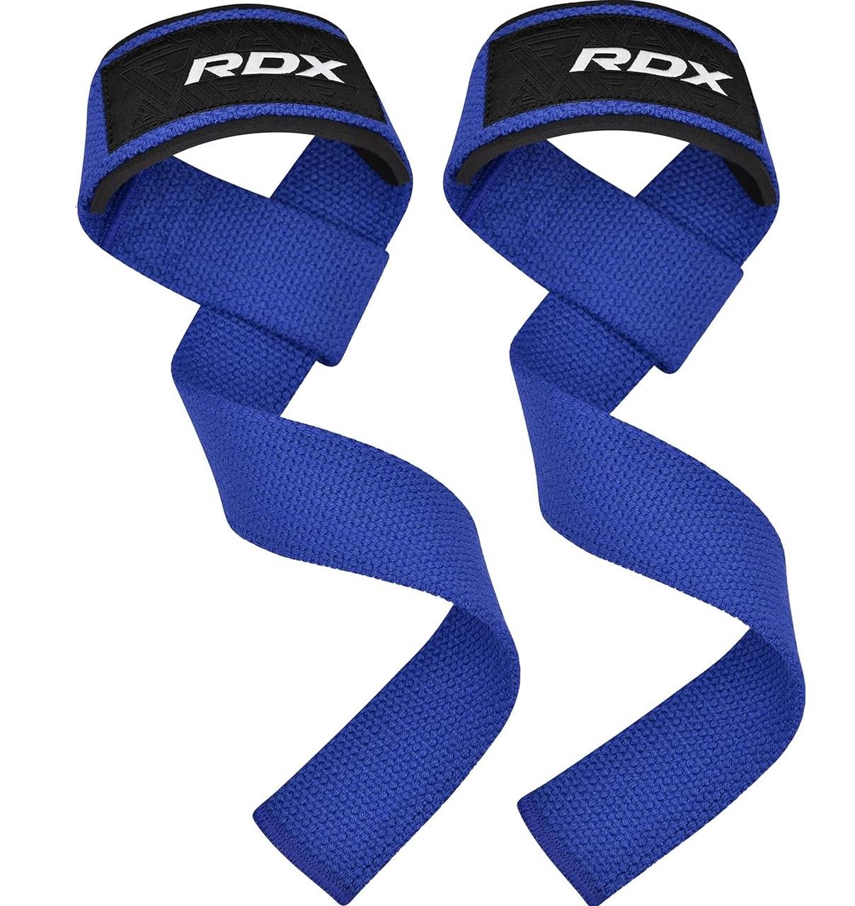 Лямки для тяги RDX W1 Gym Single Strap Plus Blue (WAN-W1U+) - фото 1