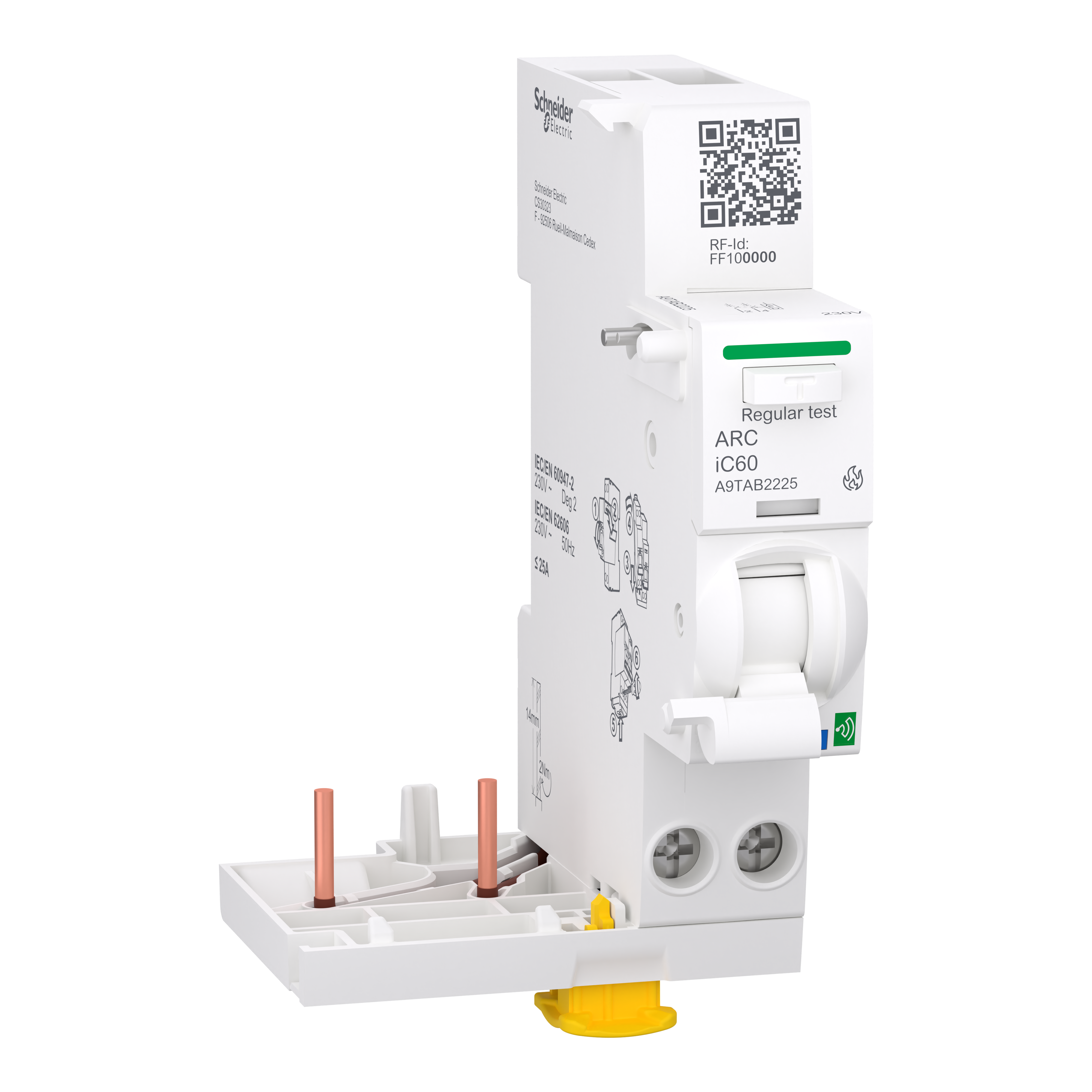 Блок защиты от дугового замыкания Schneider Electric Acti9 Active ARC iC60 2P 25A (A9TAB2225)