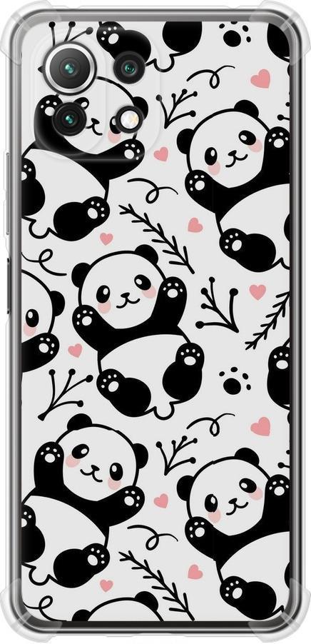 Чехол на Xiaomi Mi 11 Lite Панды (4318sp-2281-42517)
