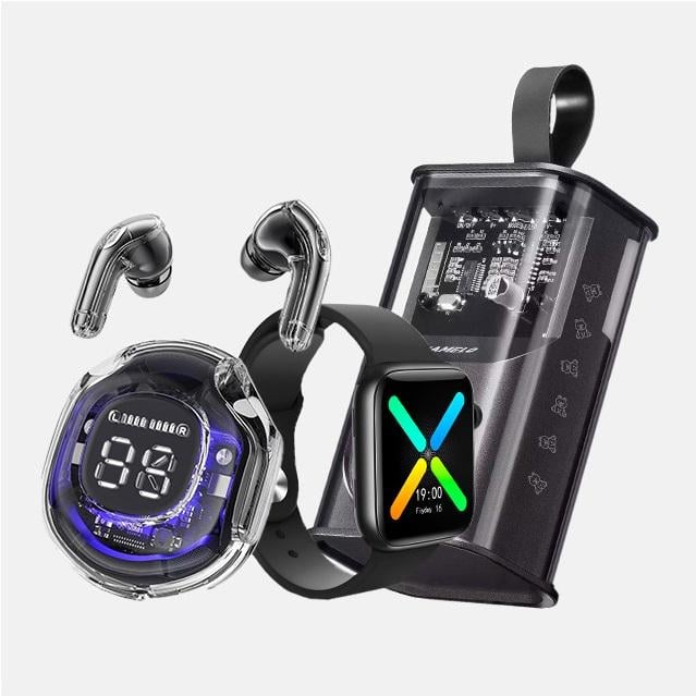 Наушники Bluetooth Ultrapods Pro/смарт-часы T500/портативная колонка A036