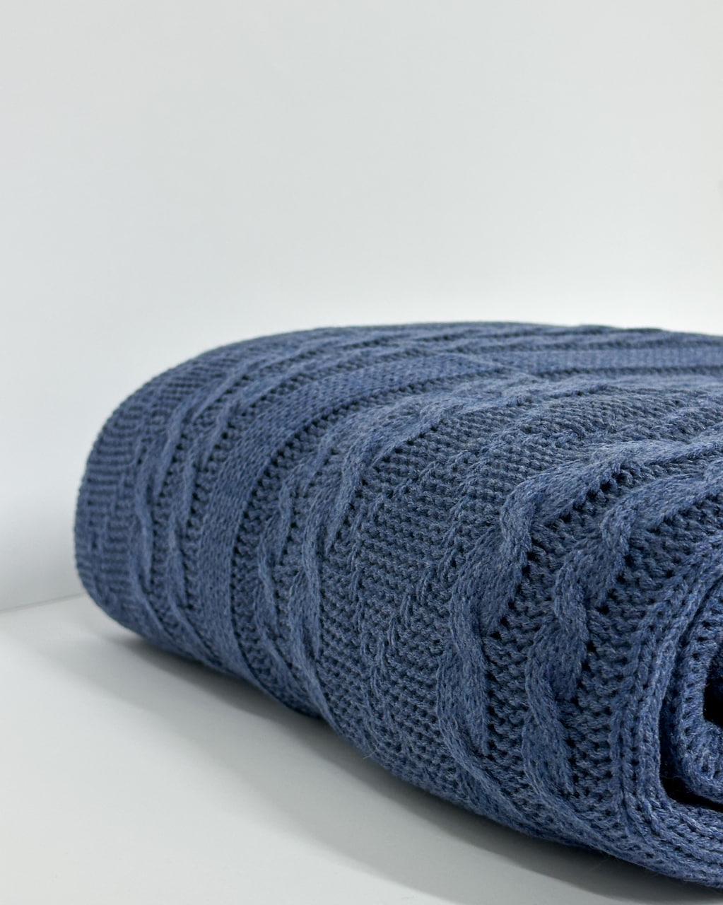 Плед двуспальный HYGG Объятия Синий (311116)