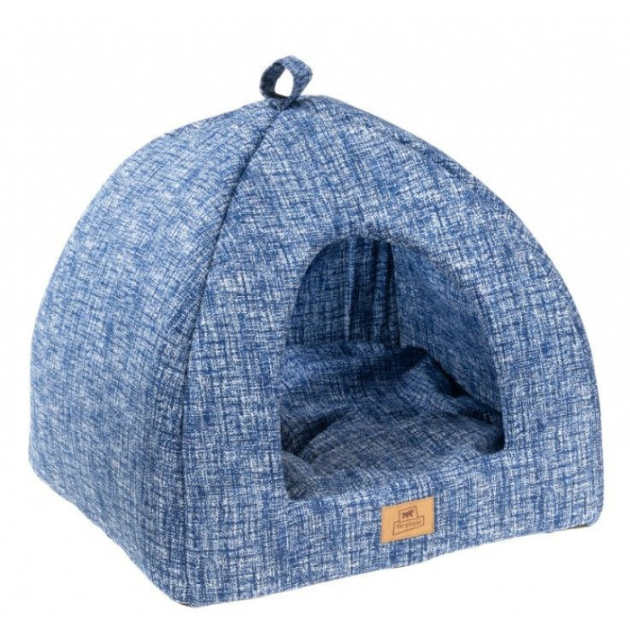 Будиночок для котів і маленьких собак Ferplast Tipi Large 44х44х38 см Синій (82222099)