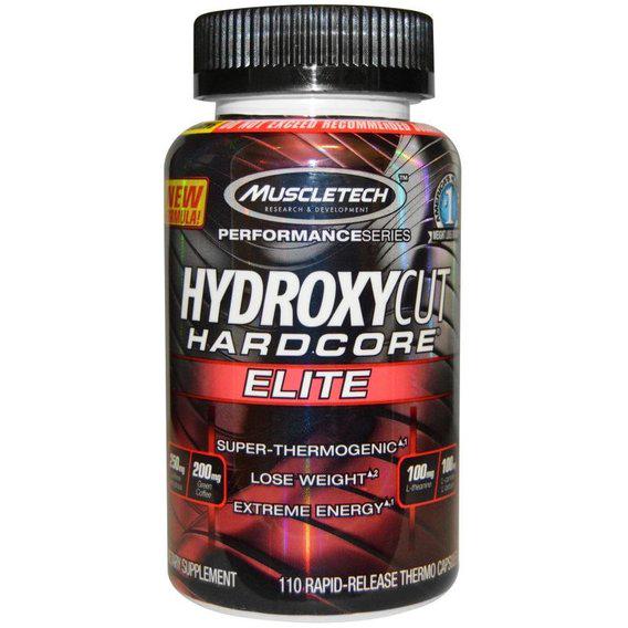 Жироспалювач для спорту MuscleTech Hydroxycut Hardcore Elite 110 Caps - фото 1