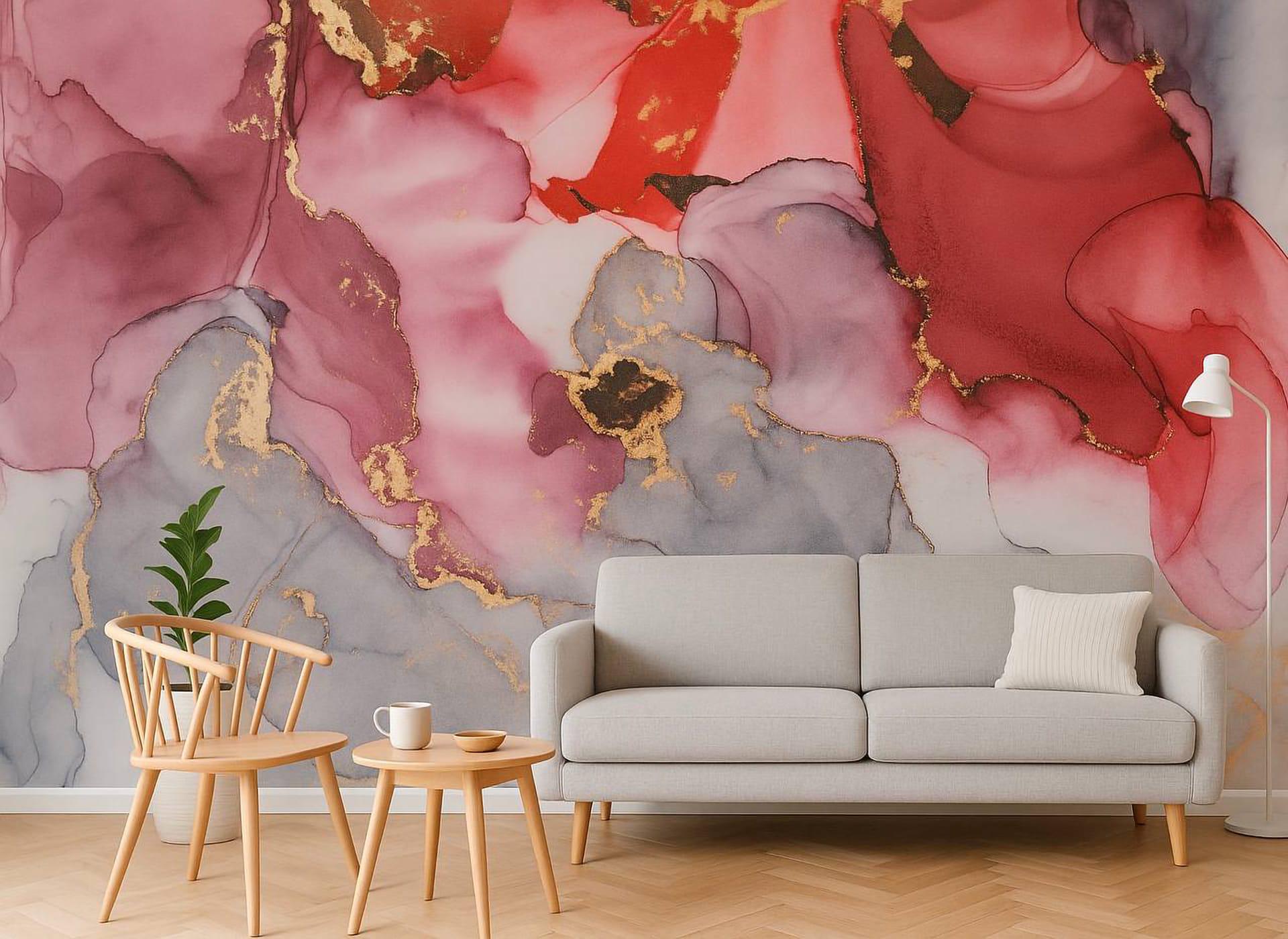 Фотообои флизелиновые Styleo Print-walls Цветочный флюид 0341 300х200 см (Pw-0341)