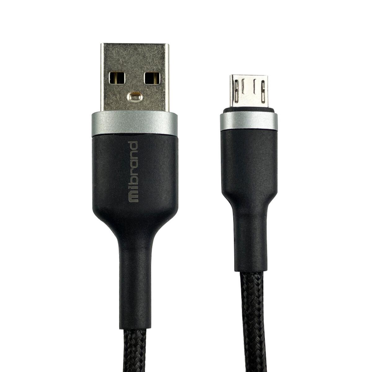 Кабель Mibrand Charge OTG MI-71 USB to USB Micro 2,4 A MIDC 71MB 1 м Black (563068) - фото 1