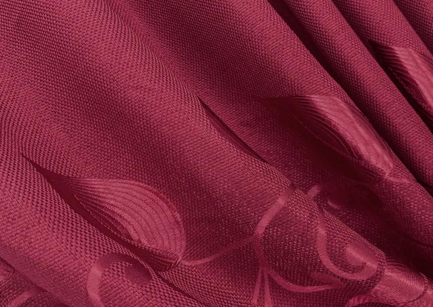 Ткань для штор Листья лен/рогожка Бежевый (1693ш)