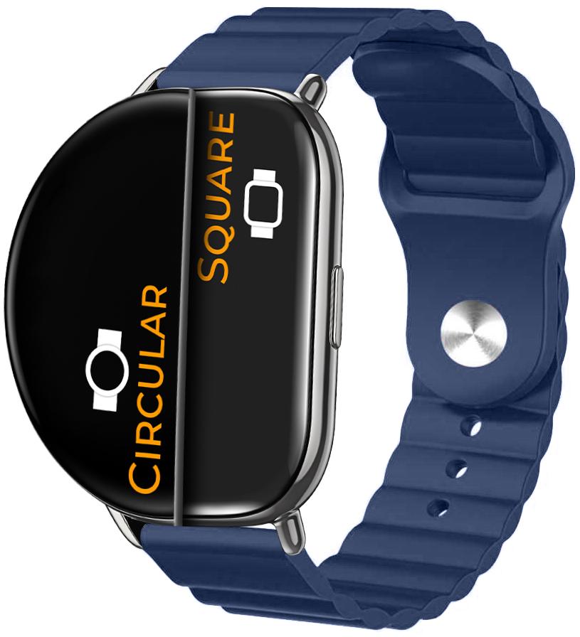 Ремешок Wave для ZEPP E Square/Circular Dark Blue (26348-5D)