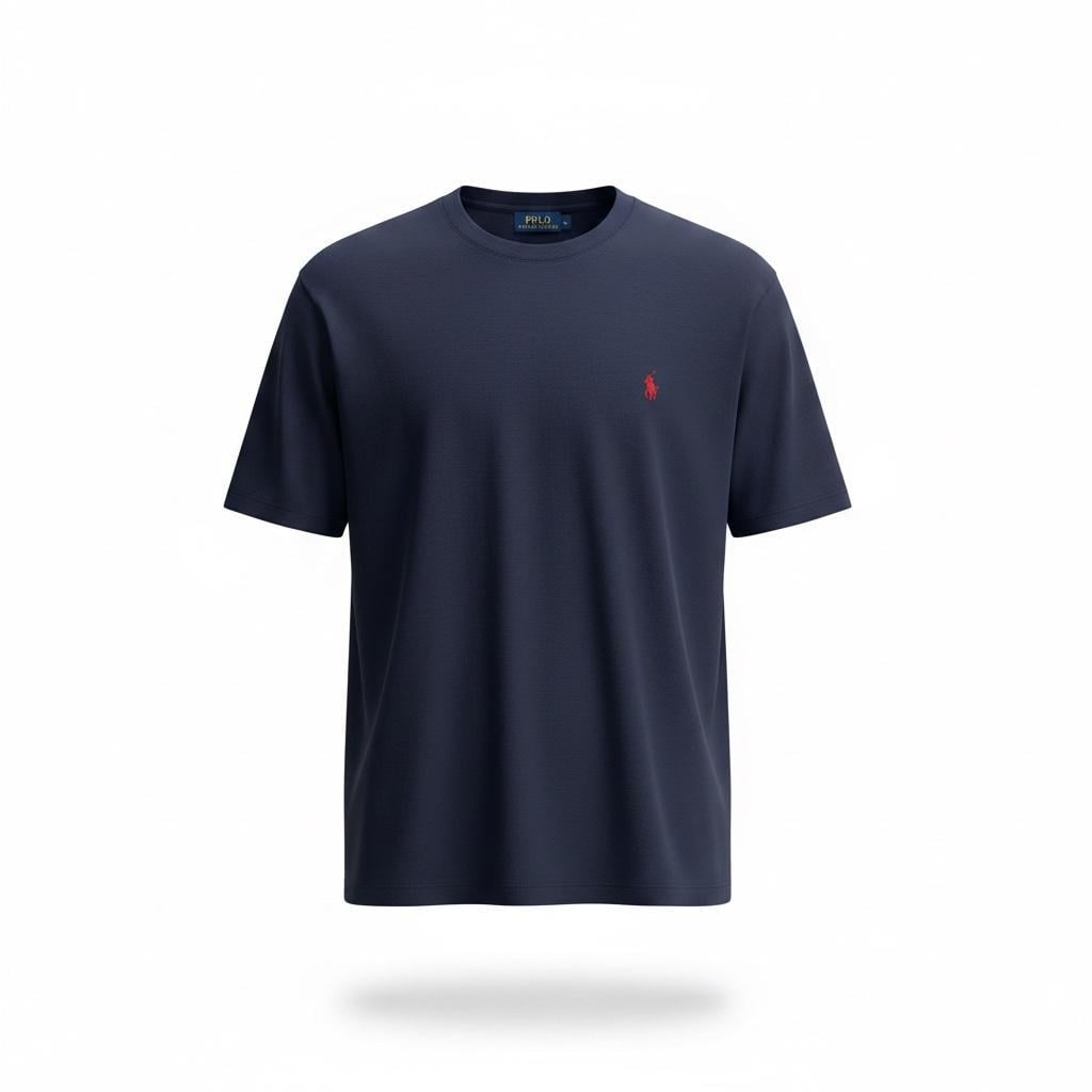 Футболка мужская в стиле Ralph Lauren Essential Cotton Jersey T-Shirt M Темно-синий (RL13003.11M)