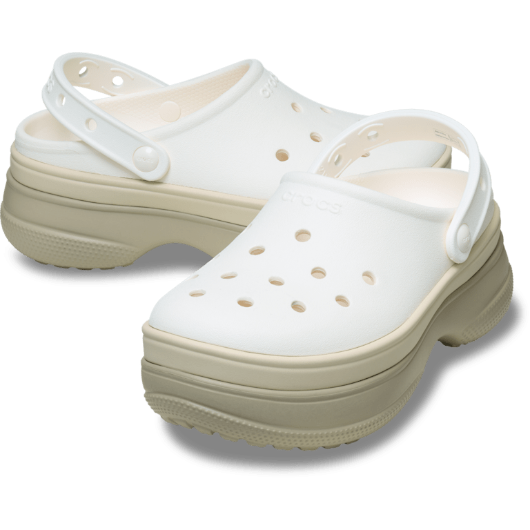 Крокси жіночі Crocs Classic Stacked Clog Chalk р. 36-37 Білий (22446)