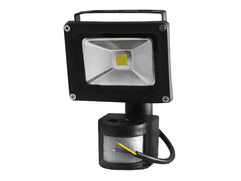 Прожектор светодиодный с датчиком движения 10W slim 6000К (989)