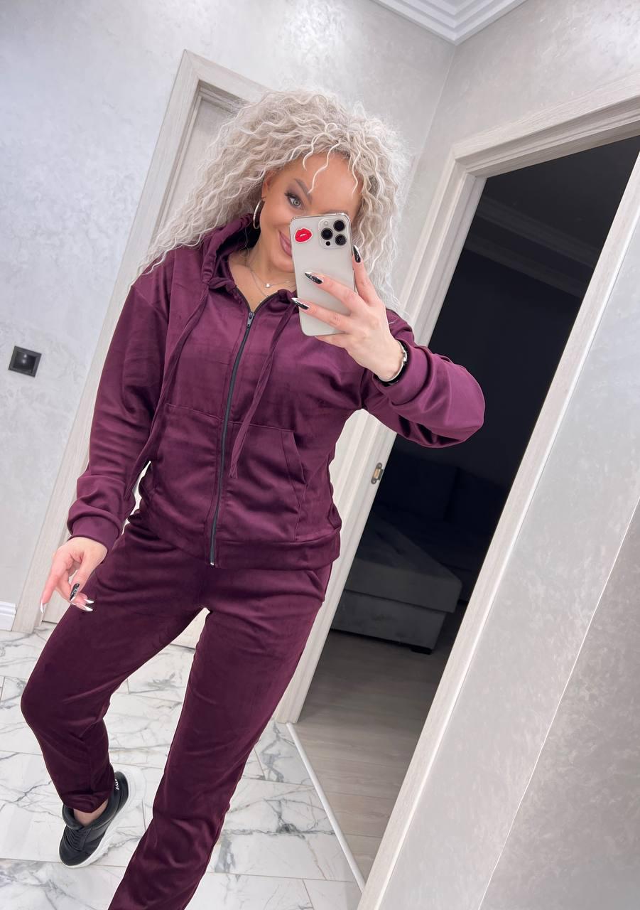 Костюм женский Delux L Бордовый (2818) - фото 8