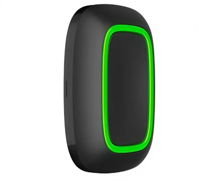 Тривожна бездротова кнопка Ajax Button S 8PD 868,0-868,6 МГц з захистом IP55 Чорний (26075167) - фото 2