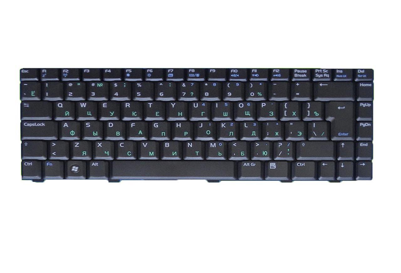 Клавиатура для ноутбука Asus N80 N80Vr матовая (04GNCB1KRU14)