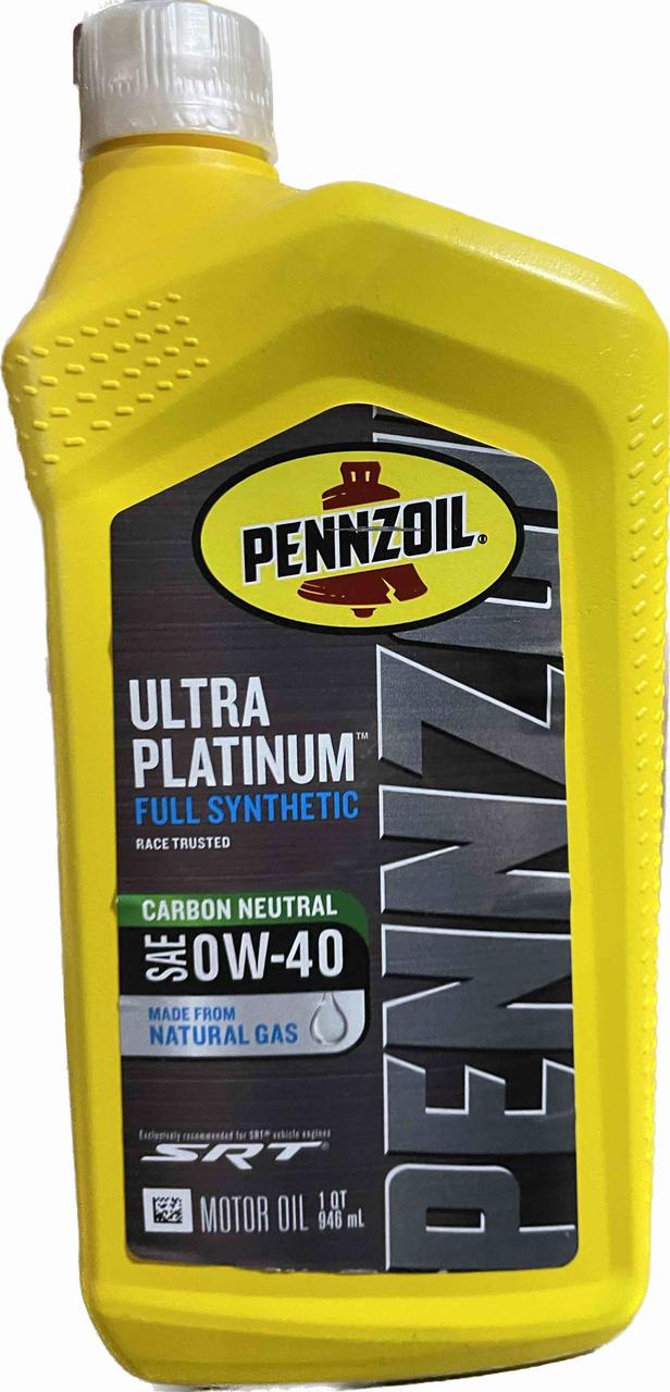 Моторное масло Pennzoil Platinum Ultra 0W-40 0,946 л (550040856)
