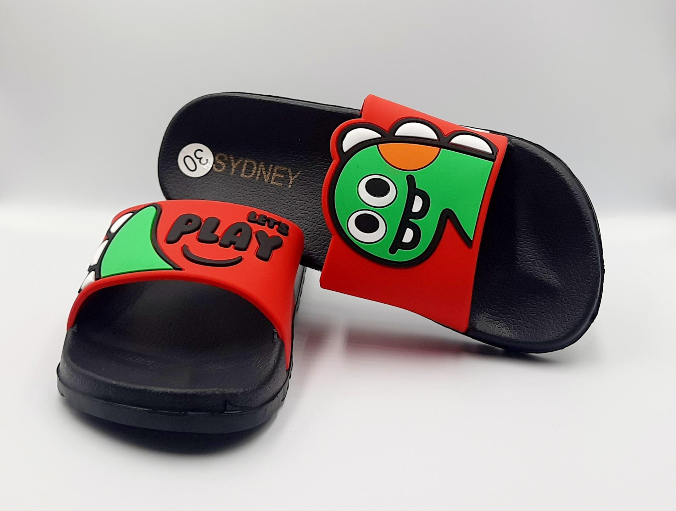 Шлепанцы Sidney р. 34 Black/Red (арт.L994-4B dino)
