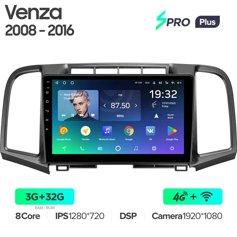 Автомагнитола штатная Teyes для Toyota Venza 2008-2016 Android SPRO-PLUS 3+32G Wi-Fi (1464271754) - фото 2