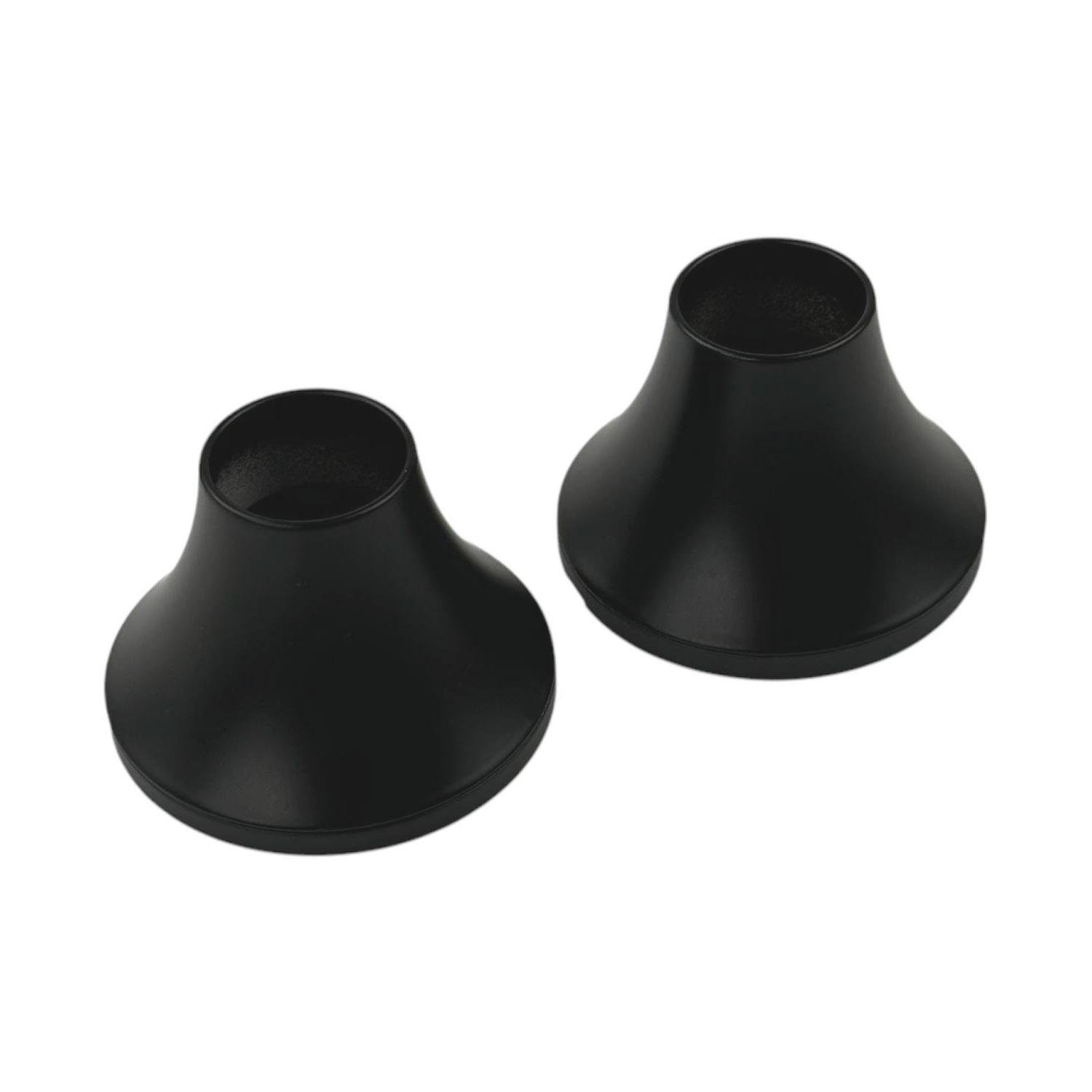 Набір конусних кріплень 2 шт. 49х58 мм D25 мм для гнучкого неону Чорний