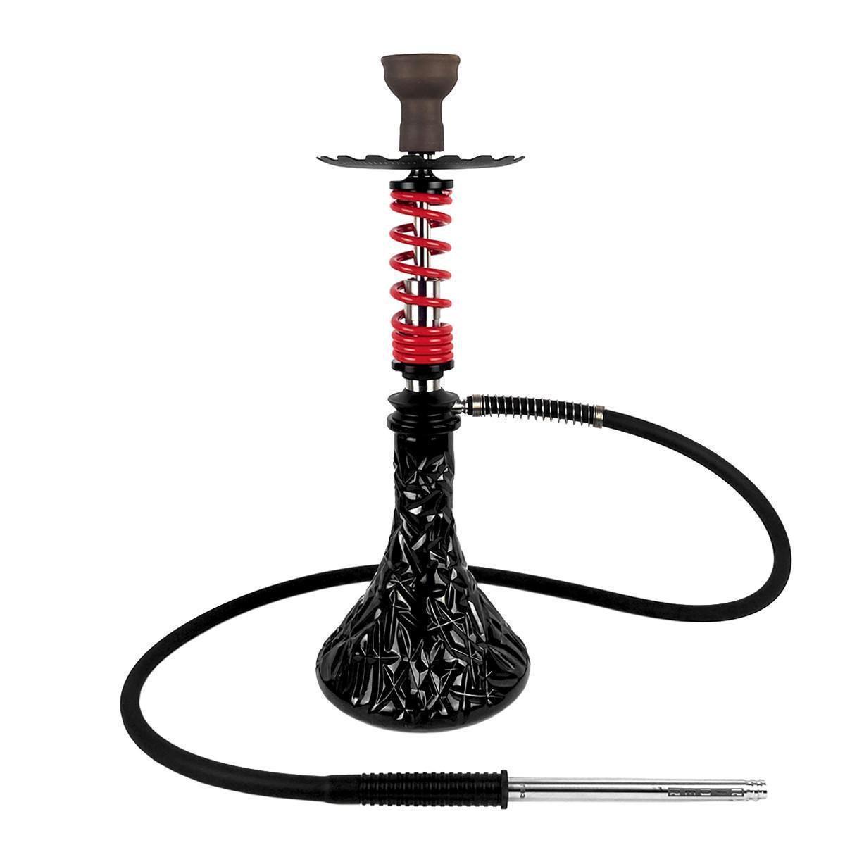 Кальян Hookah Trumpet Rider S Red колба Crystal Black