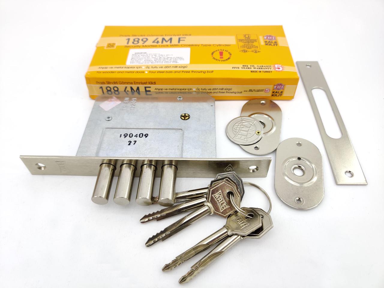 Замок врезной дополнительный Kale 189 4MF Никель (560100002) - фото 7 Замок врезной дополнительный Kale 189 4MF Никель (560100002) - фото 7
