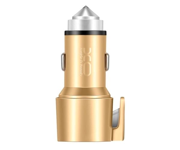 Устройство автомобильное зарядное Xo CC-03 2 Usb Safety Hummer 2,4 A Золотой