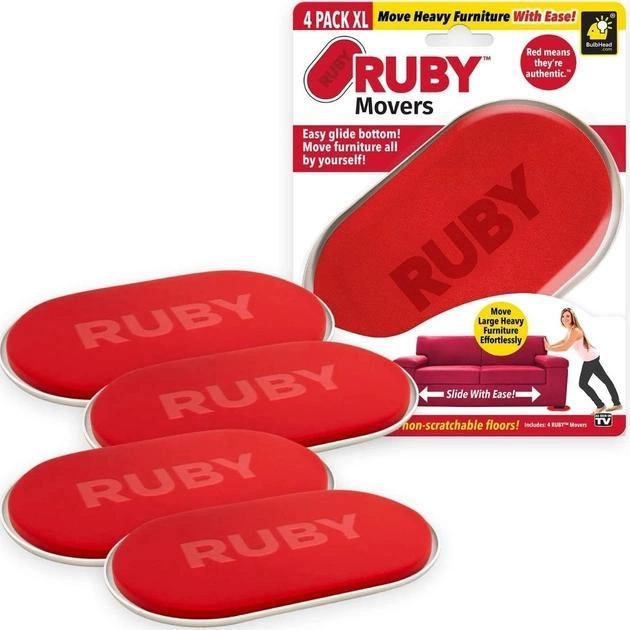 Слайдеры для мебели Ruby Movers подвижные ножки (801974)