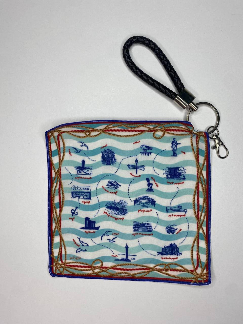 Брелок-платок дизайнерский My Scarf Моя Одесса из коллекции Города Украины (31917196)