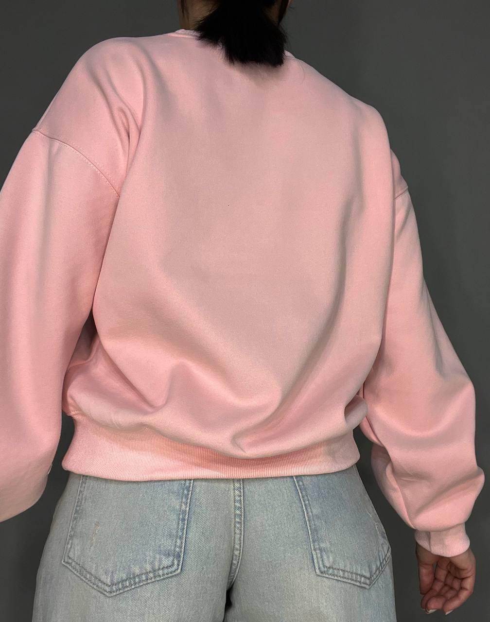 Свитшот женский A-N 25057 с рисунком мишкой впереди средней длины комфорт OS Розовый (3339) - фото 6 Свитшот женский A-N 25057 с рисунком мишкой впереди средней длины комфорт OS Розовый (3339) - фото 6