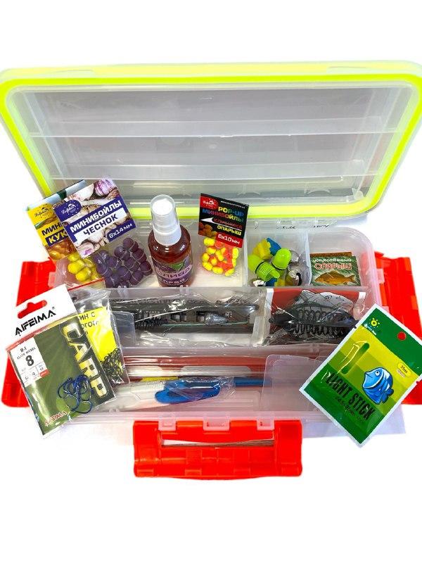 Набор рыболовных снастей и аксессуаров BOYA BY в коробке 17 пр. (2079694074)