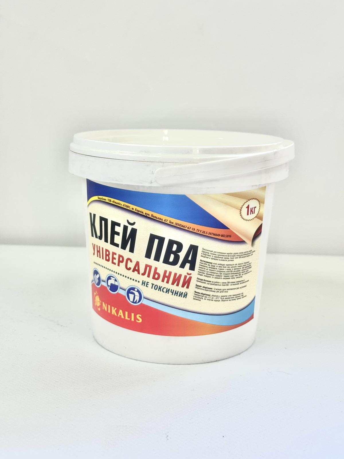 Клей ПВА строительный Nikalis 1 кг (14749045)