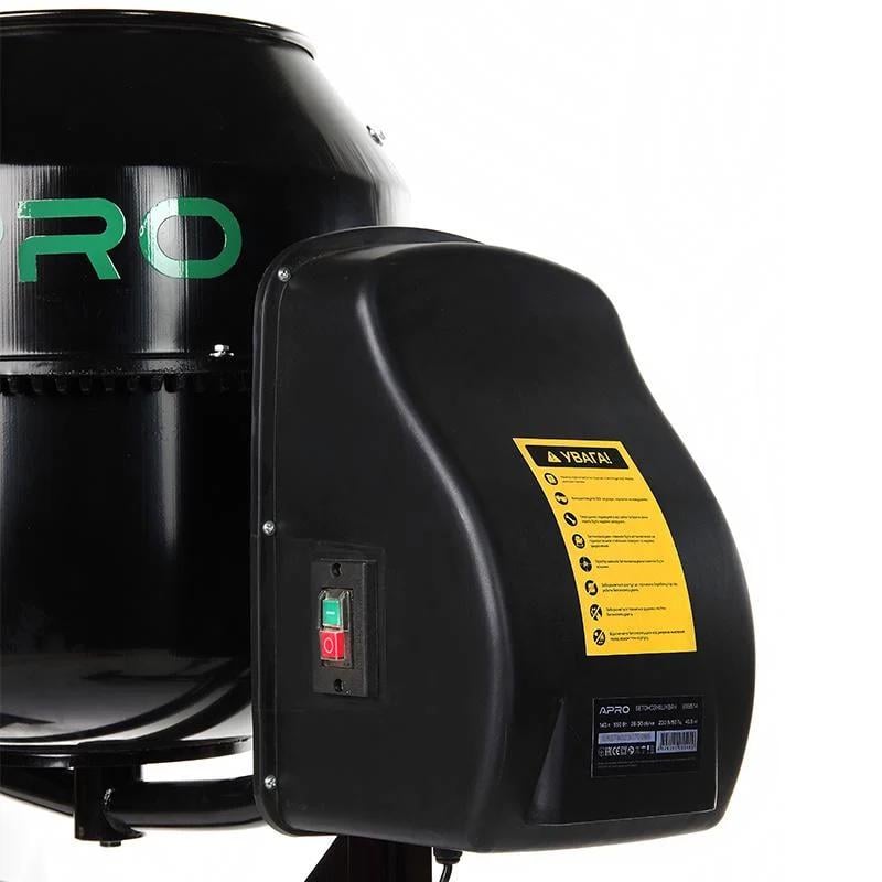 Бетономешалка Apro СМ-140 28-30 об/мин. 550 Вт 140 л венец из чугуна кабель 2,1 м (83740/899514) - фото 11 Бетономешалка Apro СМ-140 28-30 об/мин. 550 Вт 140 л венец из чугуна кабель 2,1 м (83740/899514) - фото 11