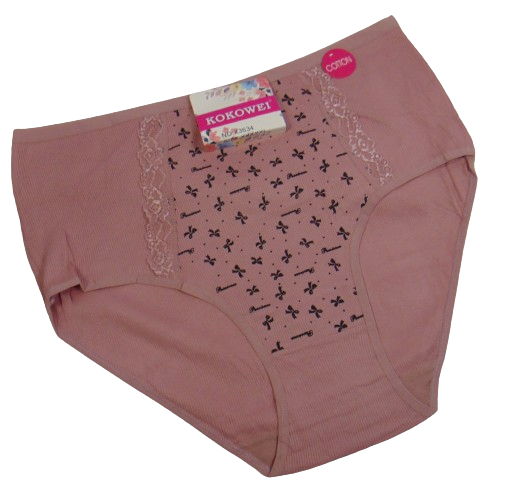 Трусы женские Kokowei 3634 в рубчик 5XL Пудровый (2058383311)