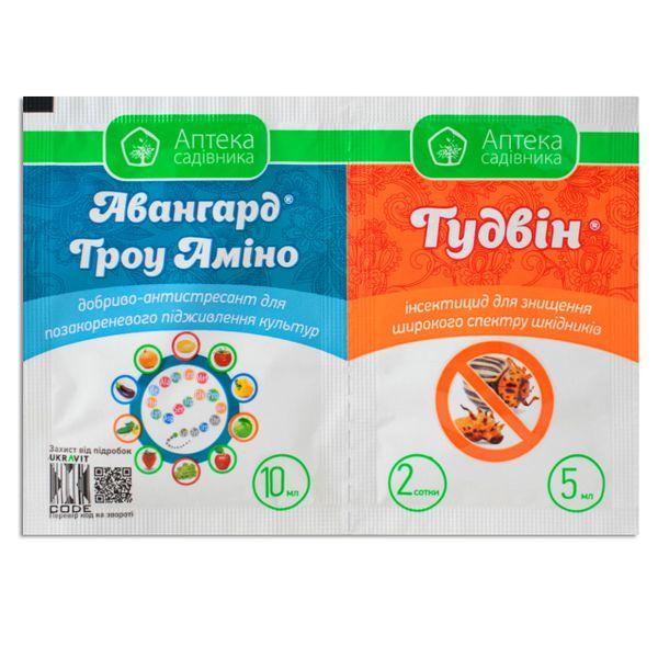Инсектицид UKRAVIT Гудвин 5 мл и удобрение Авангард Гроу Амино 10 мл (355284744)