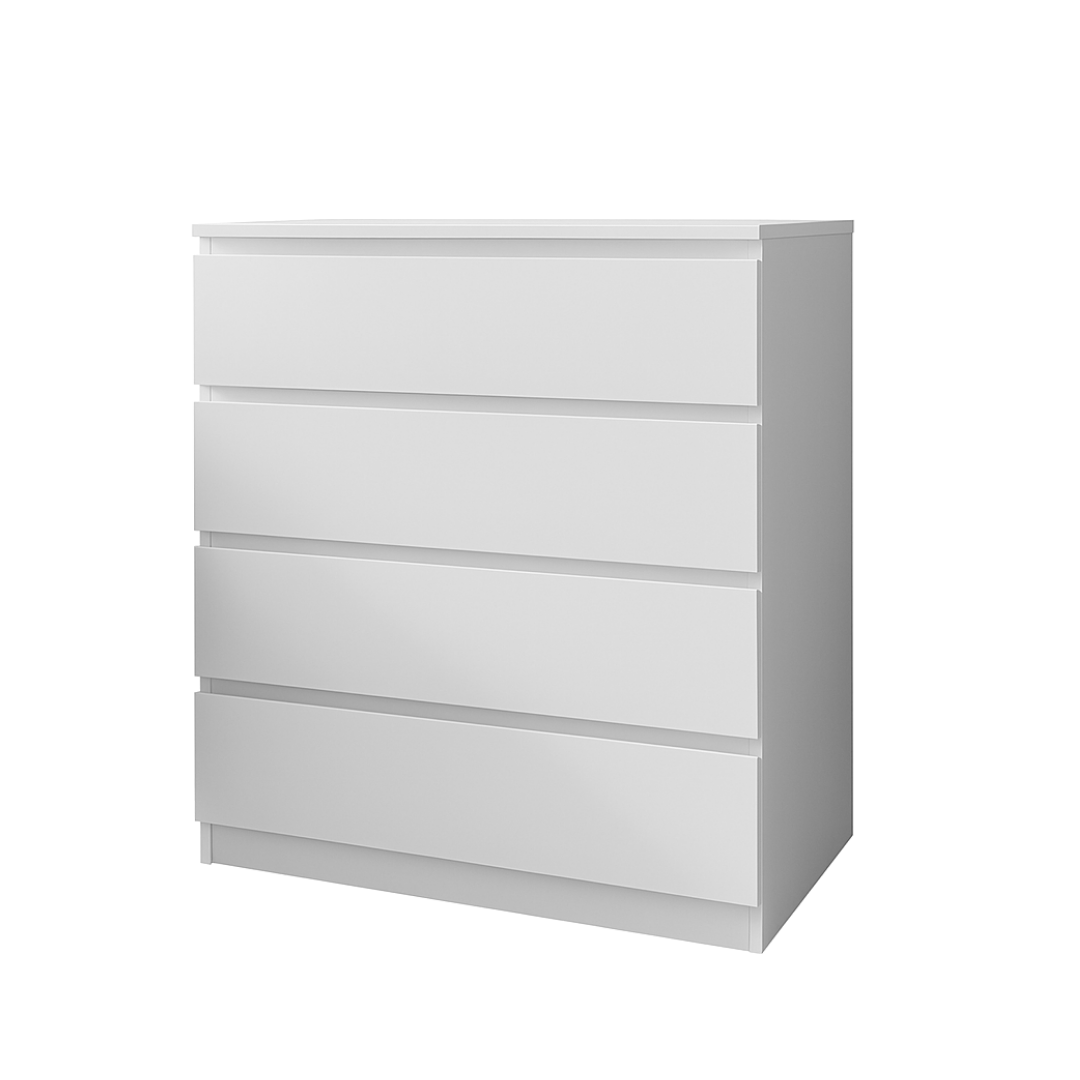 Комод MEBEX на 4 шухляди 80х40х100 см Білий (VM4B800WH) - фото 4 Комод MEBEX на 4 шухляди 80х40х100 см Білий (VM4B800WH) - фото 4