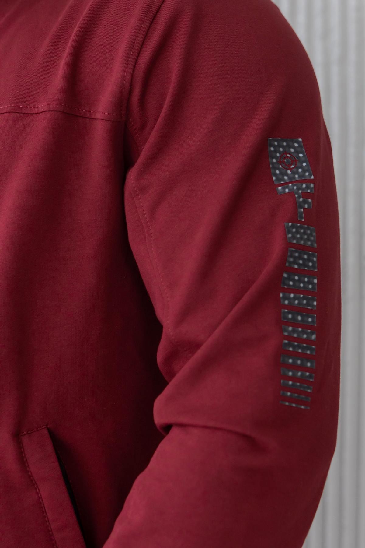 Бомбер мужской TOTALFIT XL Бордовый (12323394) - фото 3 Бомбер мужской TOTALFIT XL Бордовый (12323394) - фото 3