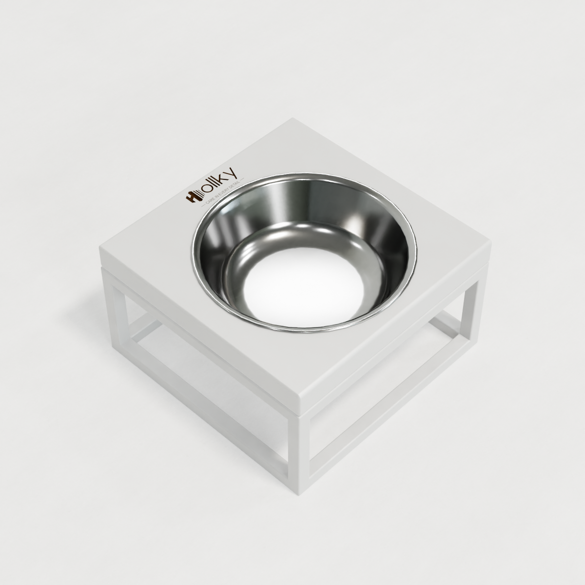 Миска на подставке для кошек и маленьких собак Hollky Base Solo S 0,45 л (S-18187-WHWH) - фото 6 Миска на подставке для кошек и маленьких собак Hollky Base Solo S 0,45 л (S-18187-WHWH) - фото 6