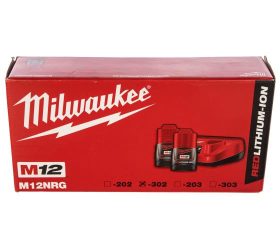 Набір зарядних пристроїв  2 акумулятори Milwaukee M12 NRG-302 (4933451902) - фото 3