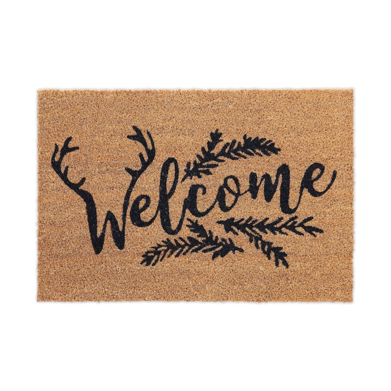 Коврик Relaxdays Welcome из кокосового волокна 60x40 см (10046467)