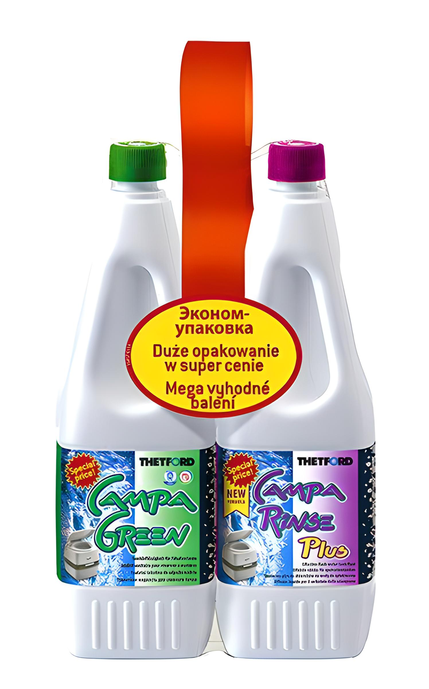 Комплект засобів для біотуалету Campa green/Campa rinse plus 1,5 л - фото 1