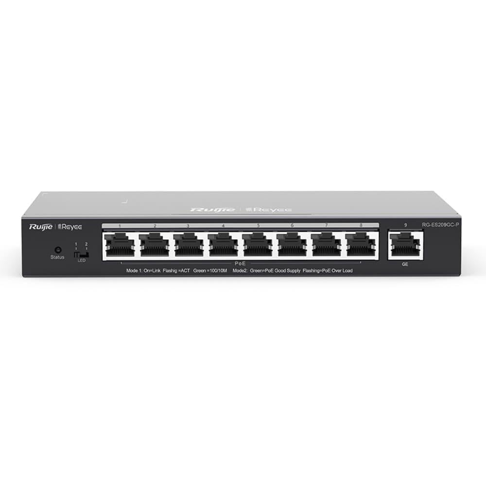 Коммутатор Ruijie 9-портовый PoE RG-ES209GC-P
