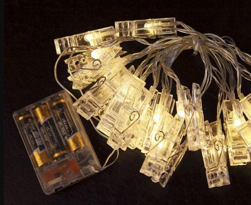 Гирлянда светодиодная SK Photo Clip String Lights 20 шт. (24340fd1) - фото 5