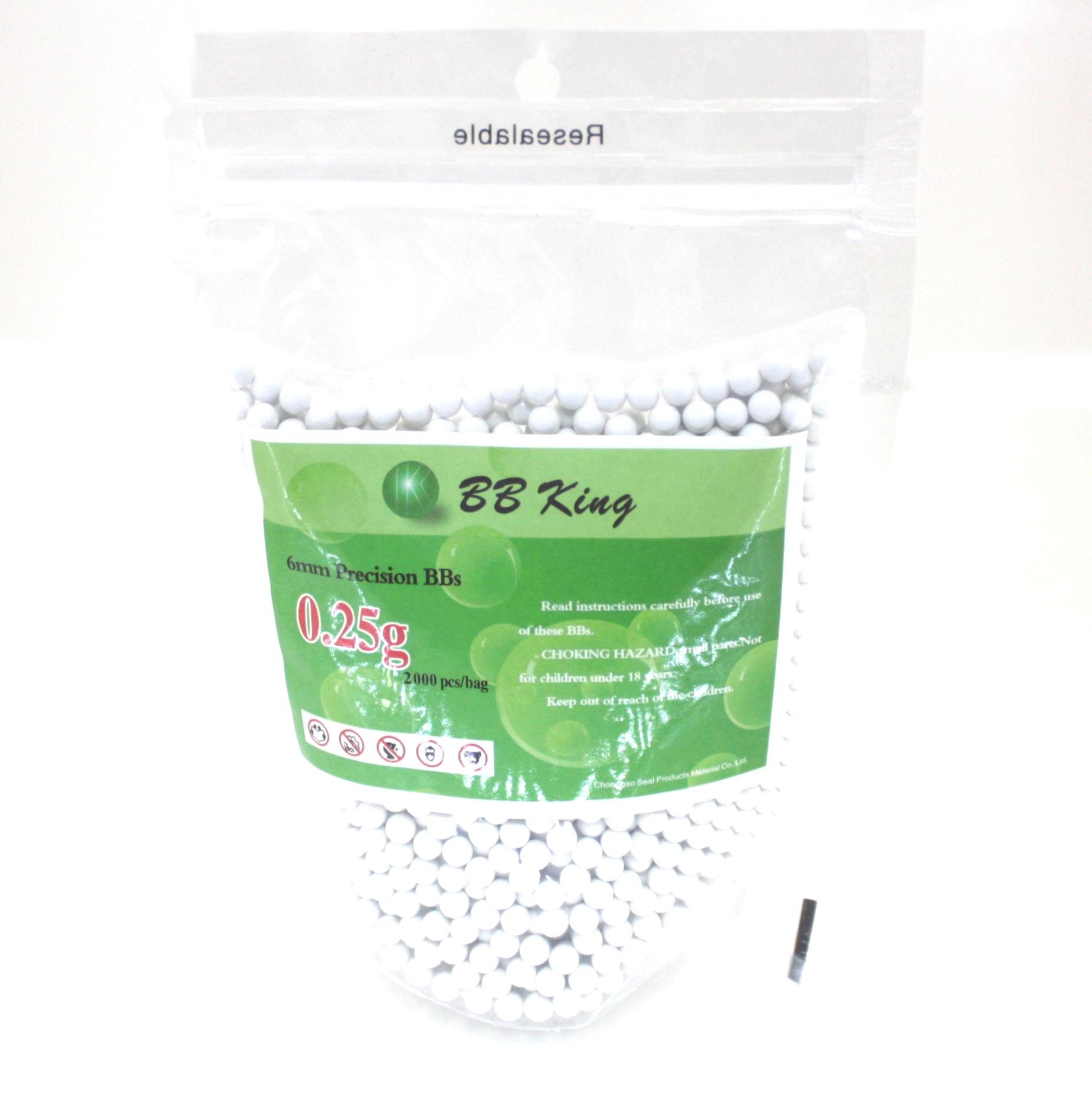 Страйкбольні кулі BB KING 0,25 г 2000 шт. (BBK-025_2K) - фото 2 Страйкбольні кулі BB KING 0,25 г 2000 шт. (BBK-025_2K) - фото 2