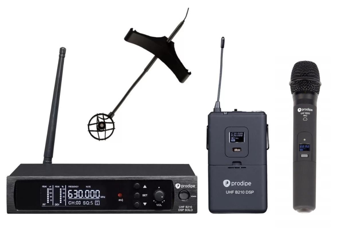 Радіосистема інструментальна Prodipe B210 DSP Solo CL21 для віолончелі/Мікрофон вокальний Prodipe UHF M850 MK2 (27229502) - фото 1