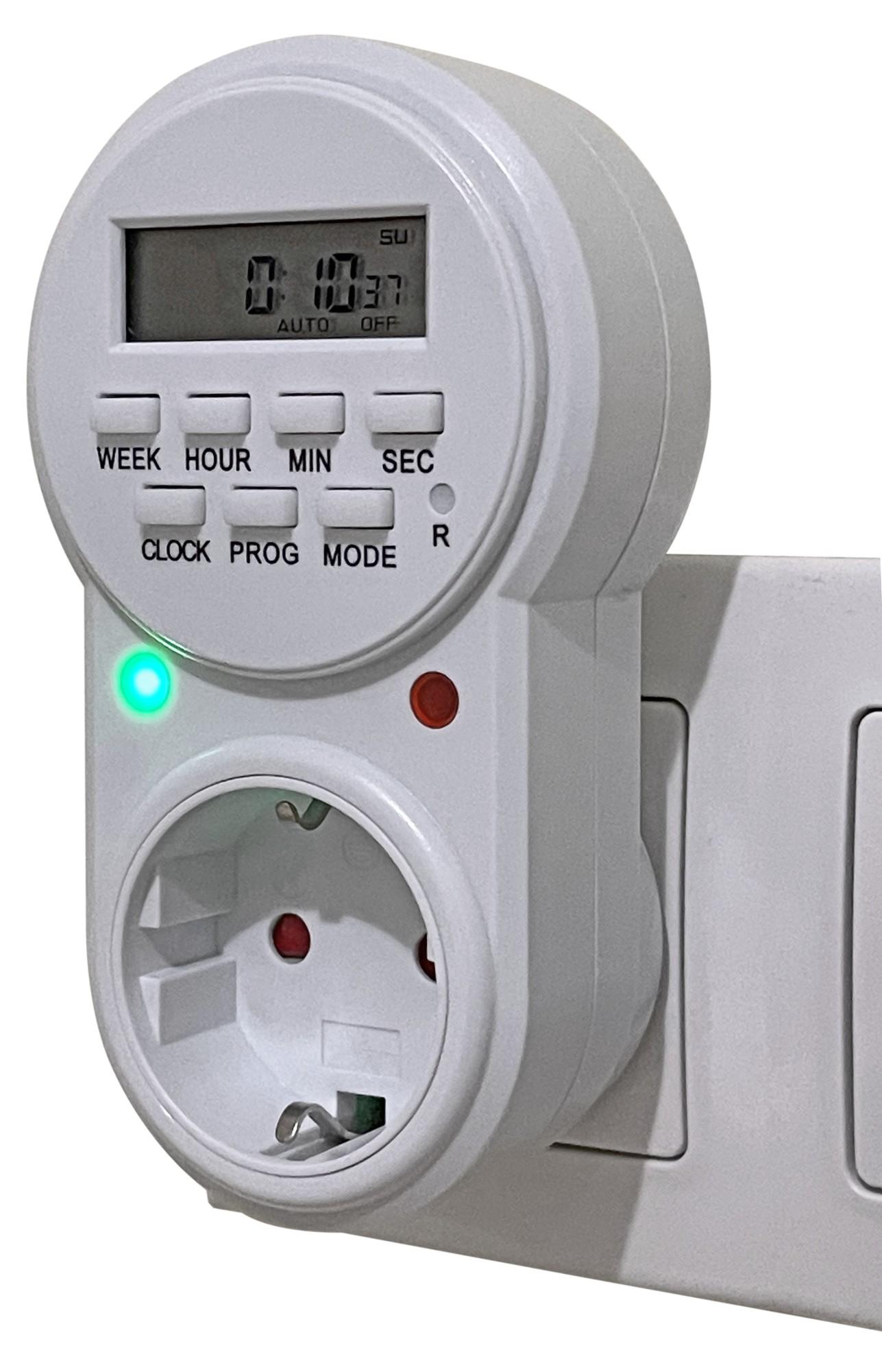 Розетка з таймером тижнева XON E-Tech SwitchTimer X241 16А 230V Білий (XSTDA072401W 5382) - фото 2